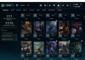 Ferro 3 com TODOS os champs e 272 Skins ( MAIN JG ) - League of Legends LOL