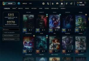 Ferro 3 com TODOS os champs e 272 Skins ( MAIN JG ) - League of Legends LOL