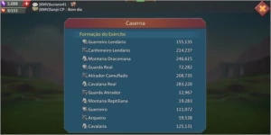 Conta T4 220 m - Lords Mobile