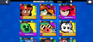 Conta de Brawl Stars ( 63k de Troféus)