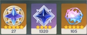 AR 55 / 12 SSR (TOTAL) + 16 SR / 100+ Desejos. - Genshin Impact