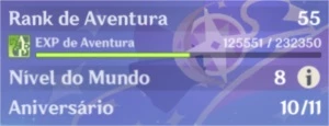 AR 55 / 12 SSR (TOTAL) + 16 SR / 100+ Desejos. - Genshin Impact
