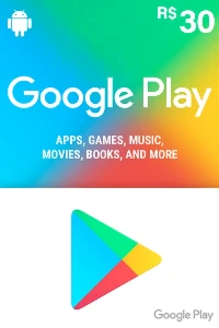 Gift Card Google Play - R$30