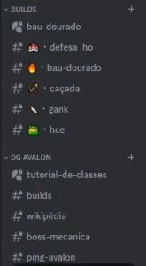 Modelo De Servidor Do Discord Para Guild Do Albion - Outros