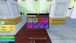 Conta blox fruits com dragon sanguine todas espadas e armas - Roblox