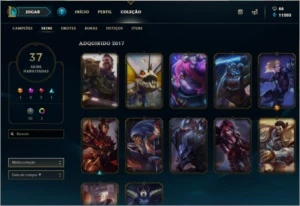 Conta ex ouro pra fazer md10 - (Contem Ez Pulsefire) - League of Legends LOL
