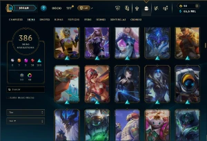 Unranked com TODOS os champs e 386 Skins ( JG / MID / ADC ) - League of Legends LOL