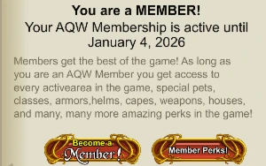 150 Badge - Member Ativo - Forges - Hardfarm - 6 Chest  - Adventure Quest World AQW