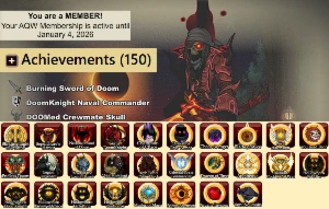 150 Badge - Member Ativo - Forges - Hardfarm - 6 Chest  - Adventure Quest World AQW