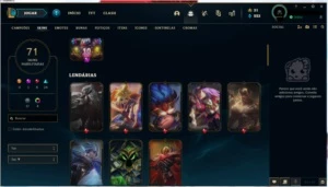 Conta Diamond, Com 102 campeões e 71 skins - League of Legends LOL