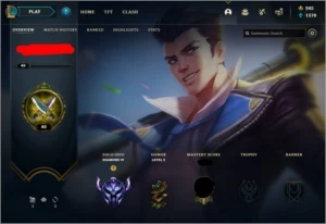 Conta diamante 4 66% Winrate TOPLANER + 245RP - League of Legends LOL