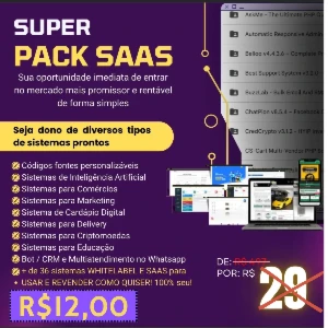 Super Pack de Programa SaaS 2026 + Acesso Vitalicio - Outros