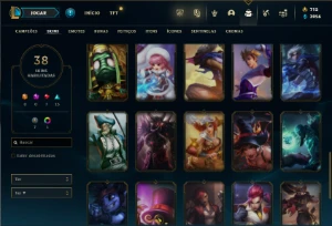 Bronze 4 com 60 Champs e 38 Skins ( Mais de 150 Jogos ) - League of Legends LOL
