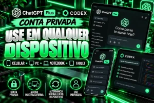 Chat Gpt Plus Privado + Codex 1 Mês Acesso Privado (Só Você - Inteligência Artificial