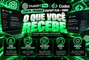 Chat Gpt Plus Privado + Codex 1 Mês Acesso Privado (Só Você - Inteligência Artificial