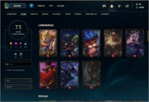 Conta Platina 2 com honra 4 - League of Legends LOL