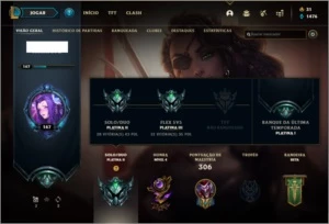 Conta Platina 2 com honra 4 - League of Legends LOL