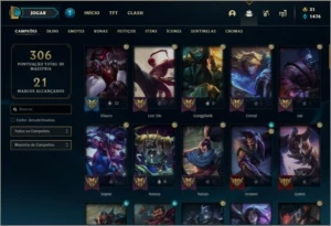 Conta Platina 2 com honra 4 - League of Legends LOL