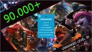 #9 CONTA SMURF UNRANKED NIVEL 30 - League of Legends LOL