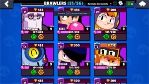 brawl star / 22.000 troféus / 135 nível xp / 51 brawlers - Brawl Stars