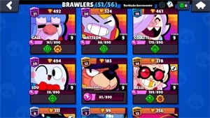 brawl star / 22.000 troféus / 135 nível xp / 51 brawlers - Brawl Stars