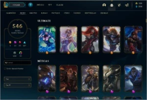 Conta platina 2  546 skins - League of Legends LOL