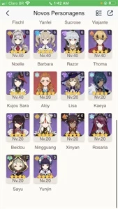 Conta com 10 T5 limitados + 8 armas T5 - Genshin Impact