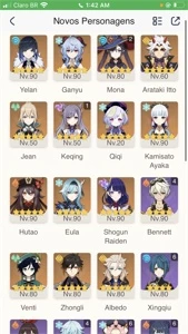 Conta com 10 T5 limitados + 8 armas T5 - Genshin Impact