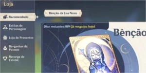 Conta Genshin Eula, Yoimiya, Zhongli, Kokomi + 4 T5 + Harpa - Genshin Impact