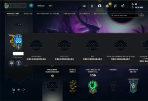 Unranked com TODOS os champs e 170 Skins + Rammus Rei - League of Legends LOL