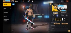 Conta de free fire gemada