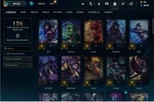 Conta com Vayne Fogos de Artifício Prestigio e normal  - League of Legends LOL