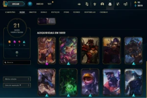 Conta com Vayne Fogos de Artifício Prestigio e normal  - League of Legends LOL
