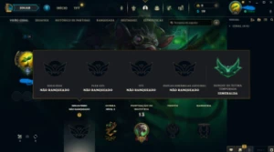 Conta unranked com MMR ÓTIMO 27W/3L na Season 2021 - League of Legends LOL