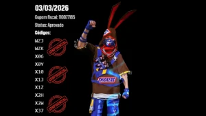 Codiguin Snickers Free Fire / Entrega Imediata!