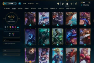 Unranked com TODOS os Champs e 202 Skins ( MONO ADC ) - League of Legends LOL