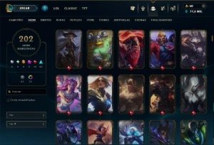 Unranked com TODOS os Champs e 202 Skins ( MONO ADC ) - League of Legends LOL