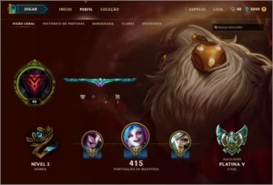 Conta League of Legends, Platina 5, 137 Skins LOL