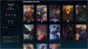Venda de conta 109 skins - League of Legends LOL