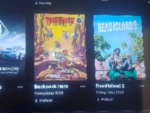 Conta epic com vários jogos
