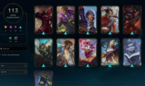 Conta Gold 1 Mais De 100 Skins ( 11 Lendarias) Ex Diamante - League of Legends LOL