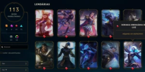 Conta Gold 1 Mais De 100 Skins ( 11 Lendarias) Ex Diamante - League of Legends LOL