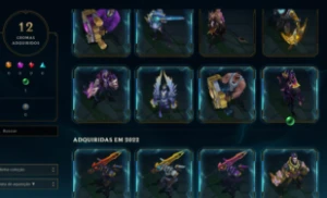 Conta Gold 1 Mais De 100 Skins ( 11 Lendarias) Ex Diamante - League of Legends LOL