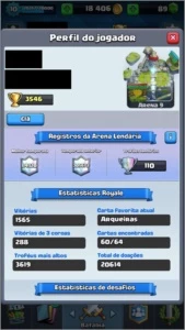 CONTA NÍVEL 10 (COM 6 LENDÁRIAS), 3500+ TROFÉUS - Clash Royale