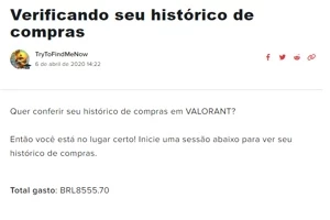 Conta Muito rara de valorant