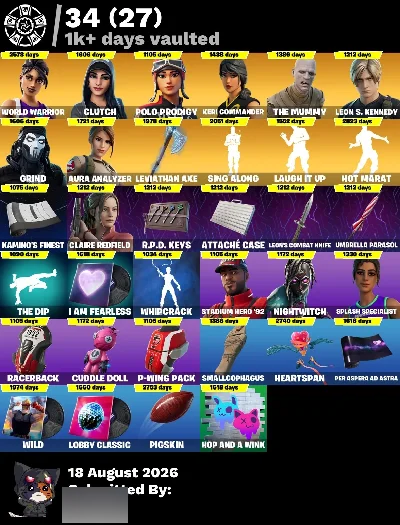 Conta Fortnite com 550 Skins Salve Founder Etc