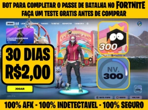 BOT Fortnite completar 100% Passe de Batalha AFK
