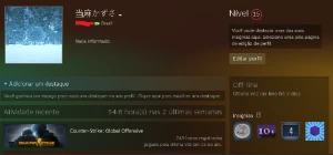 conta steam com prime csgo{250horas} + jogos