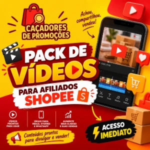Pack Videos Shoppe Para Afiliados - Vídeos e Cortes Cortes Virais