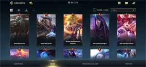 Vendo conta Wild Rift com 52 skins, 78 campeões e 25k de cri - League of Legends: Wild Rift LOL WR